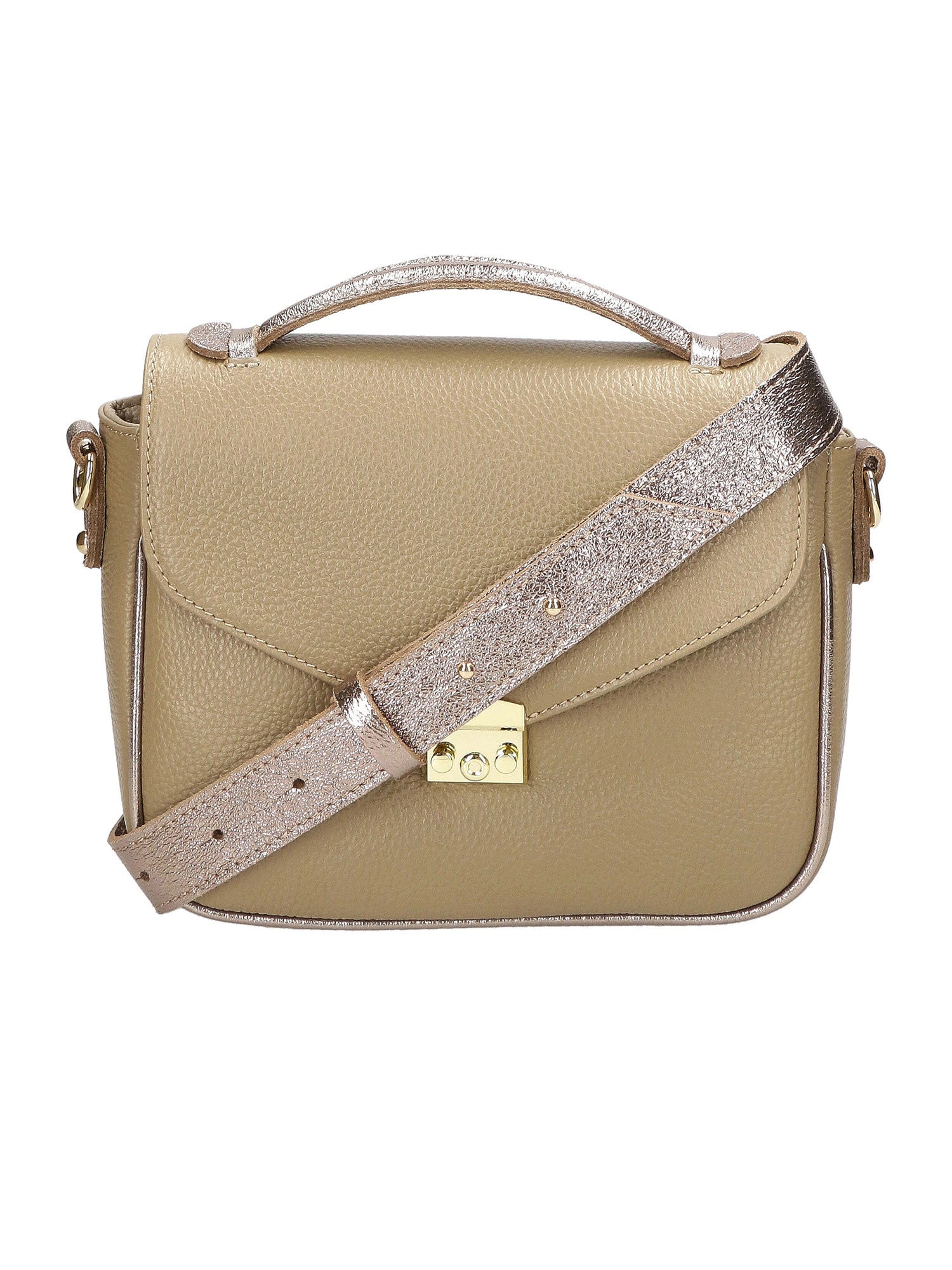 Aida Borsa a mano da donna Vera pelle 04723-D05 CAPPUCINO L005 Gave Lux