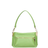 Borsa a spalla da donna Vera pelle 07147-D12 VERDE Roberta Rossi