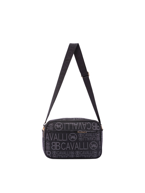 Borsa a tracolla da donna Ecopelle BC1374-NERO NERO