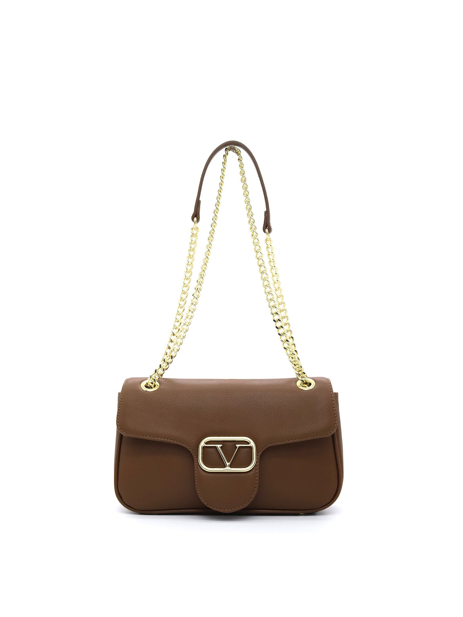Siviglia Borsa a tracolla da donna Ecopelle VB-206-MARRONE 19V69 Italia