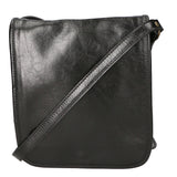 Fiamma Borsa a tracolla da donna Vera pelle 9109-NERO BLACK Gave Lux