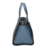 Ariana Borsa a mano da donna Vera pelle stampata cocco 05435-C41 CARTA ZUCCHERO C26 BLU SCURO Gave Lux