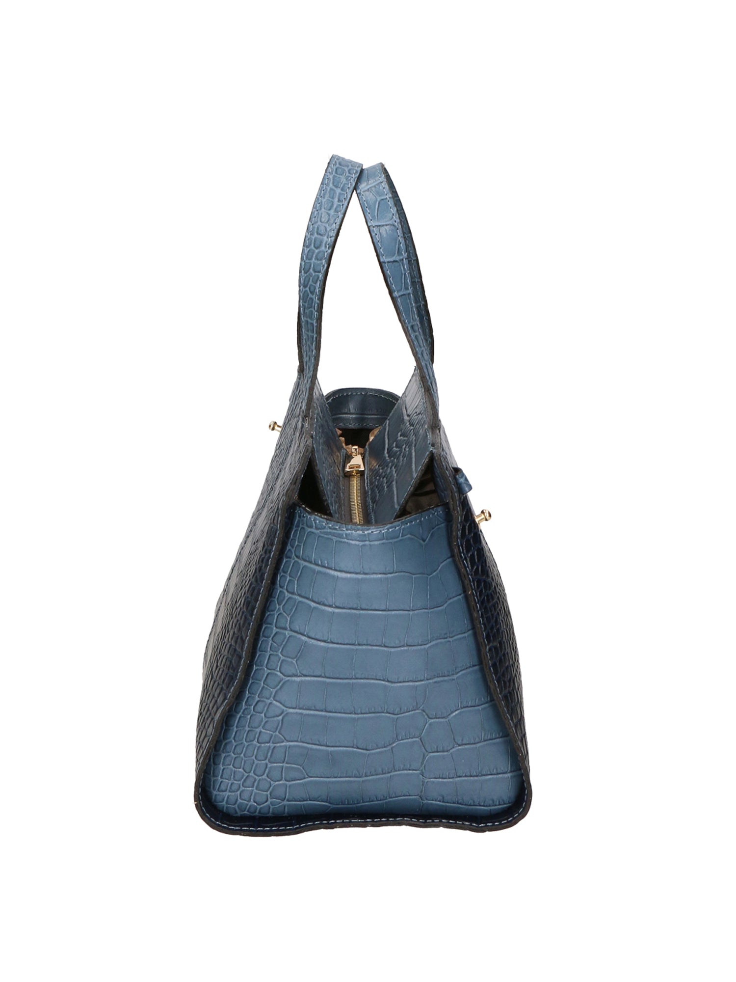 Ariana Borsa a mano da donna Vera pelle stampata cocco 05435-C41 CARTA ZUCCHERO C26 BLU SCURO Gave Lux
