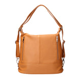 Vera pelle 07135-D44 CUOIO Borsa a spalla convertibile Anjelica Viola Castellani