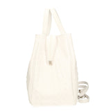 Ascoli Borsa a mano da donna Pelle stampata cocco 7718-BIANCO Gave Lux