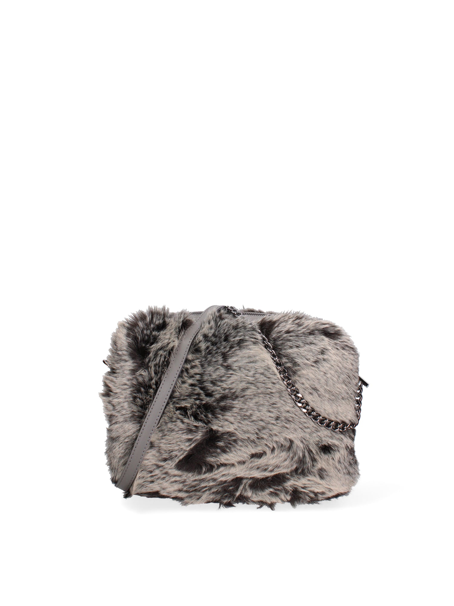 Ambre Borsa a spalla donna Vera pelle 8489-GRIGIO Gave Lux