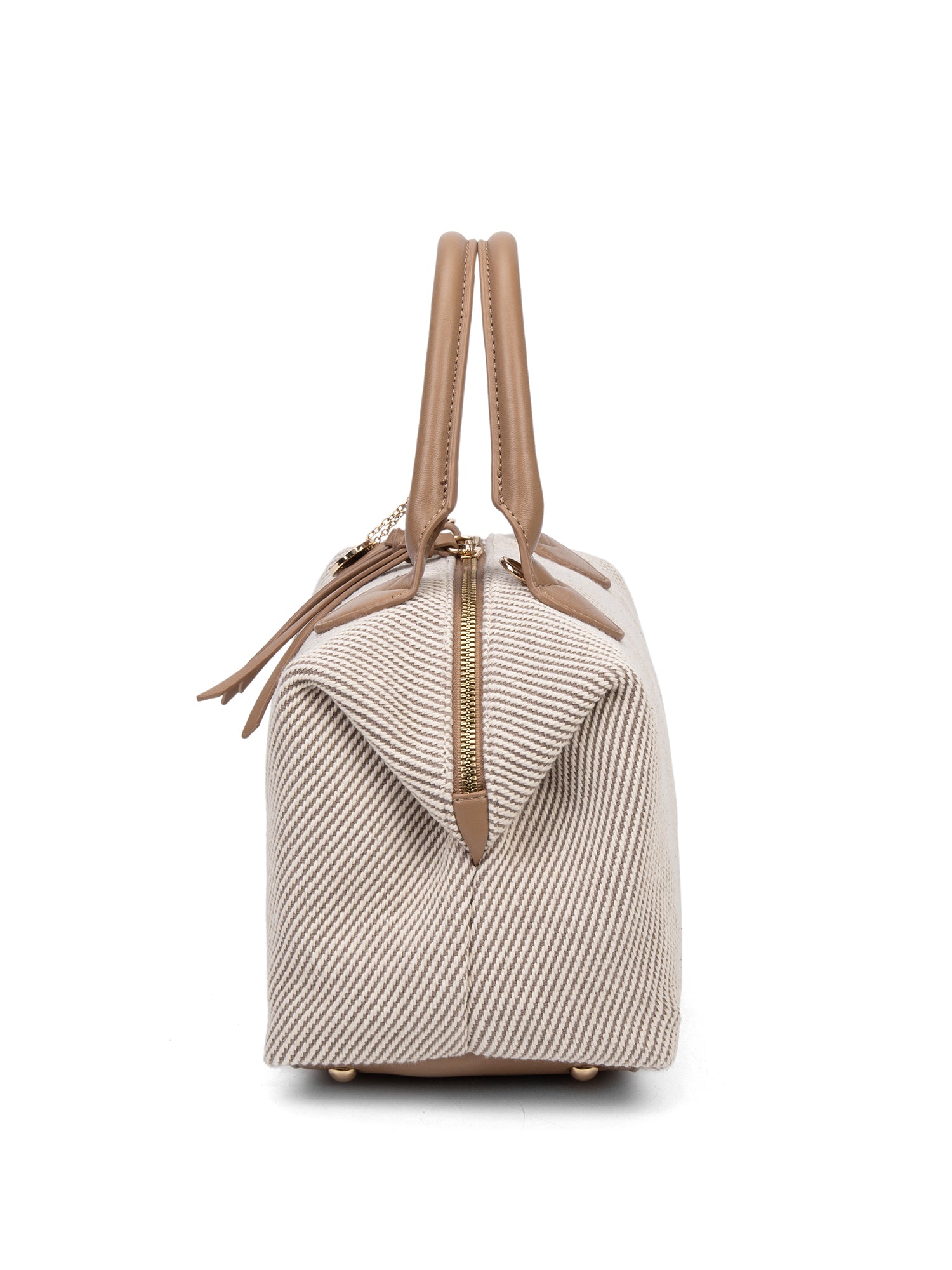 Borsa a mano da donna 100% pelle vegana PU 749-1PT-TAN Diana&co