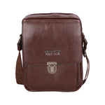 Borsa a tracolla uomo in pelle PU Casual PCL3078-COFFEE Northampton Polo Club