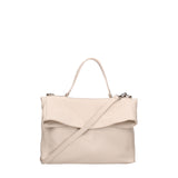 Borsa a spalla da donna Vera pelle 07159-D37 LATTE Viola Castellani