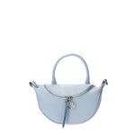 Mae Borsa a mano da donna Vera pelle 07142-D92 CELESTE Viola Castellani