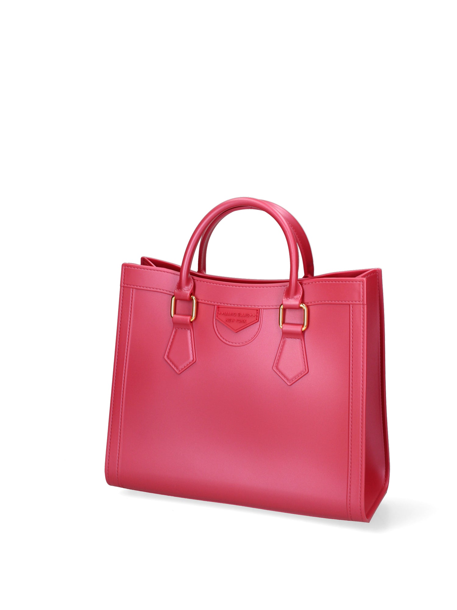 Borsa a mano da donna 100% Pvc FLAT-WOOD-M 24-CHERRY - GOLD Marc Ellis