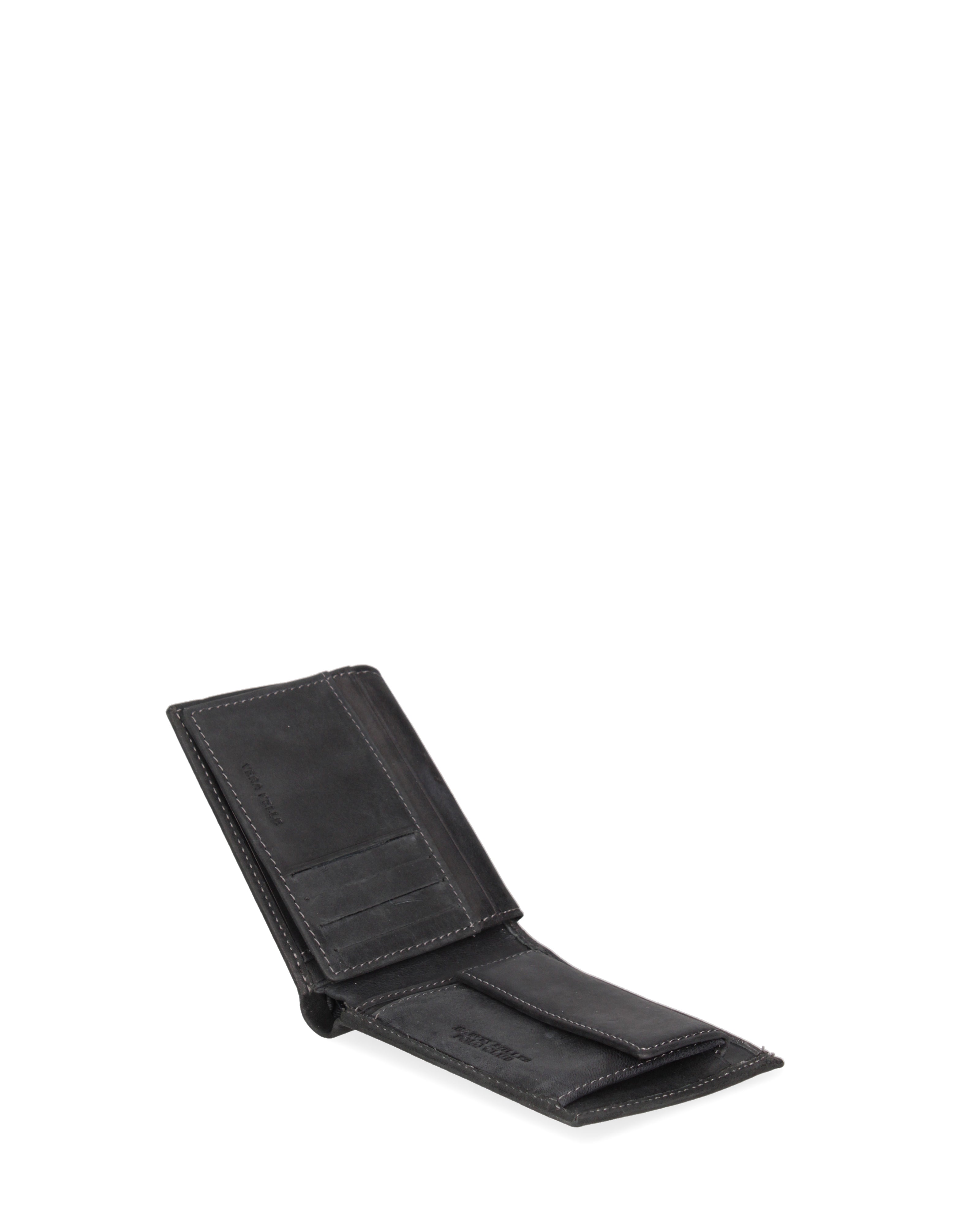 Portafoglio uomo in vera pelle Casual HM1012-489-NERO Harvey Miller Polo Club