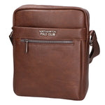 Borsa a tracolla uomo 100% pelle PU PCL3003-COFFEE Northampton Polo Club