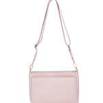 Borsa a spalla da donna 100% pelle vegana PU 703-1PT-LIGHTPINK Diana&co