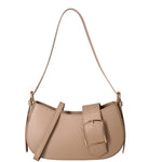 Borsa a spalla da donna 100% vera pelle 07213-L110 TAUPE Roberta Rossi