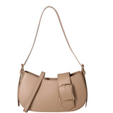 Borsa a spalla da donna 100% vera pelle 07213-L110 TAUPE Roberta Rossi
