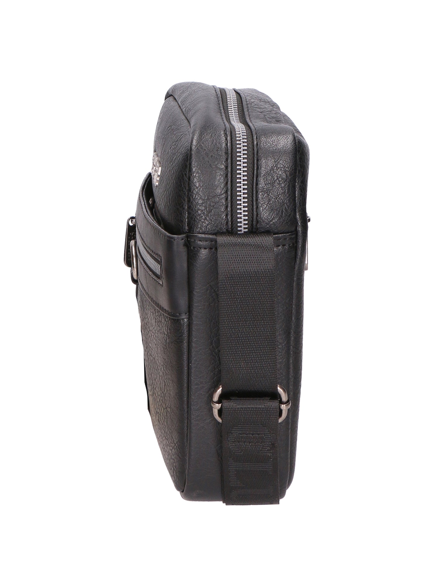 Borsa a tracolla uomo 100% pelle PU PCL3009-BLACK Northampton Polo Club