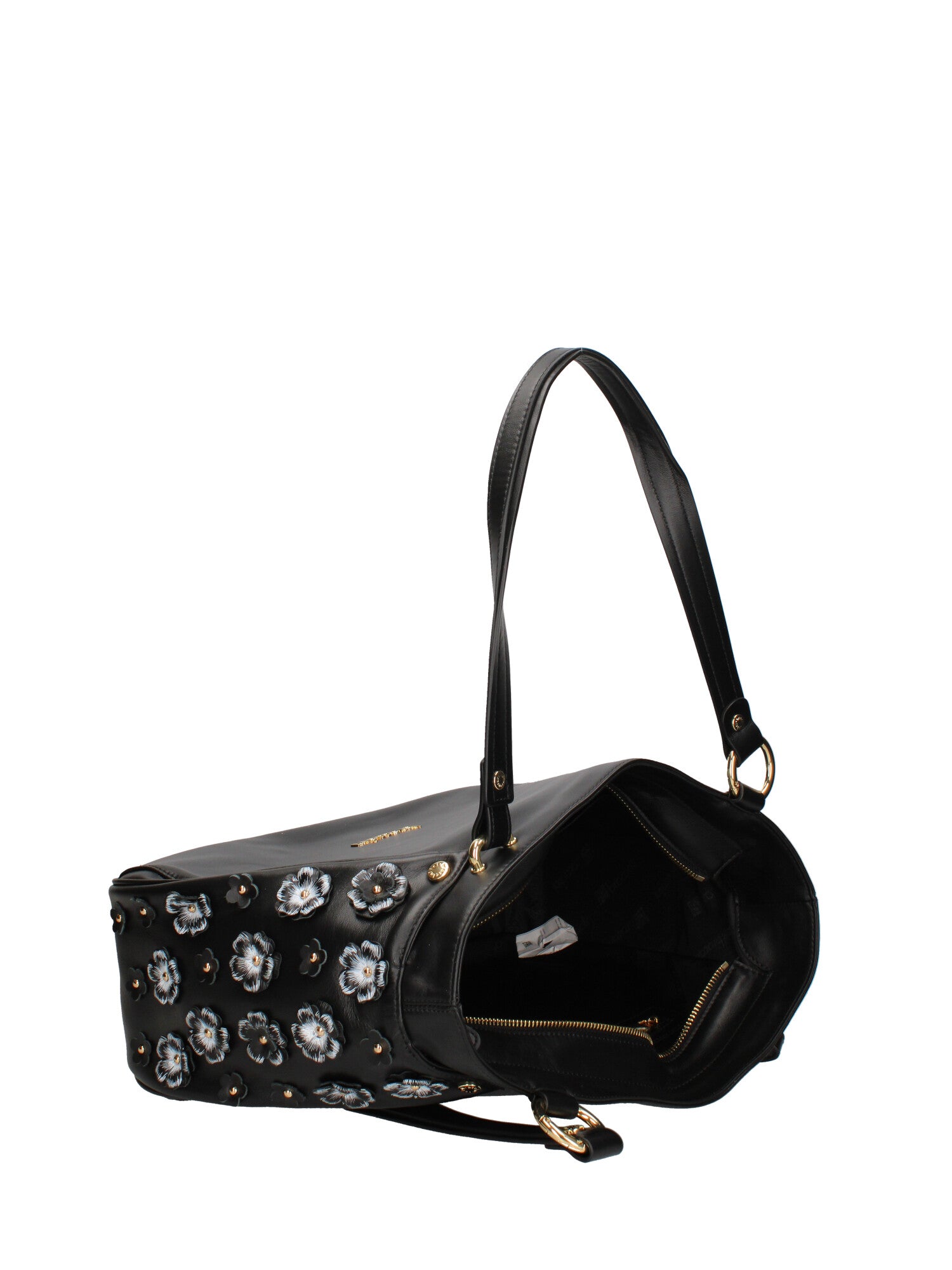 Amaranta Ultra Borsa a spalla da donna 100% pelle B17241-NERO Braccialini