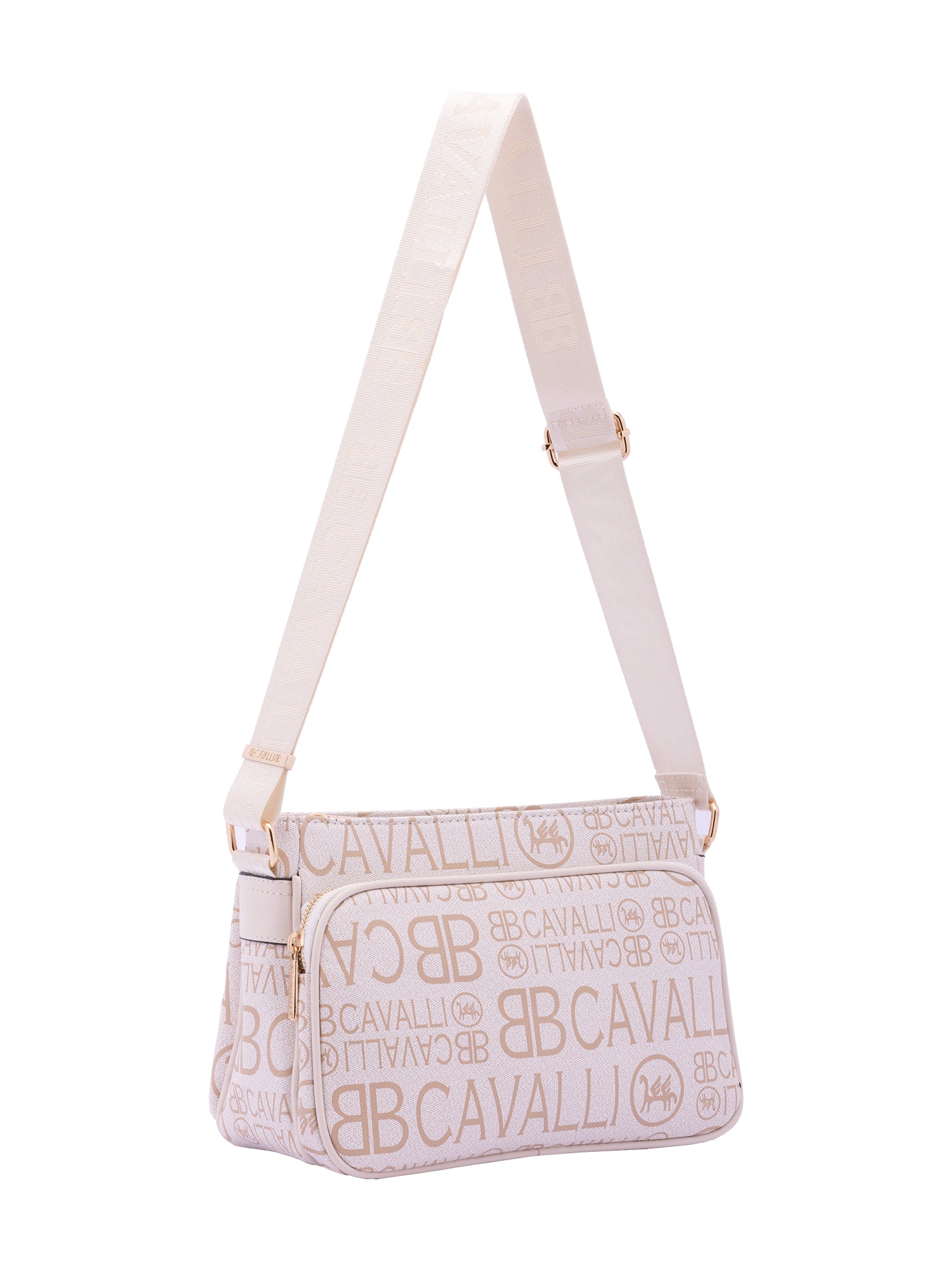 Borsa a tracolla da donna Ecopelle BC1438-OFF WHITE B Cavalli