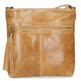 Carmen Borsa a tracolla da donna Vera pelle 10034-CUOIO Gave Lux