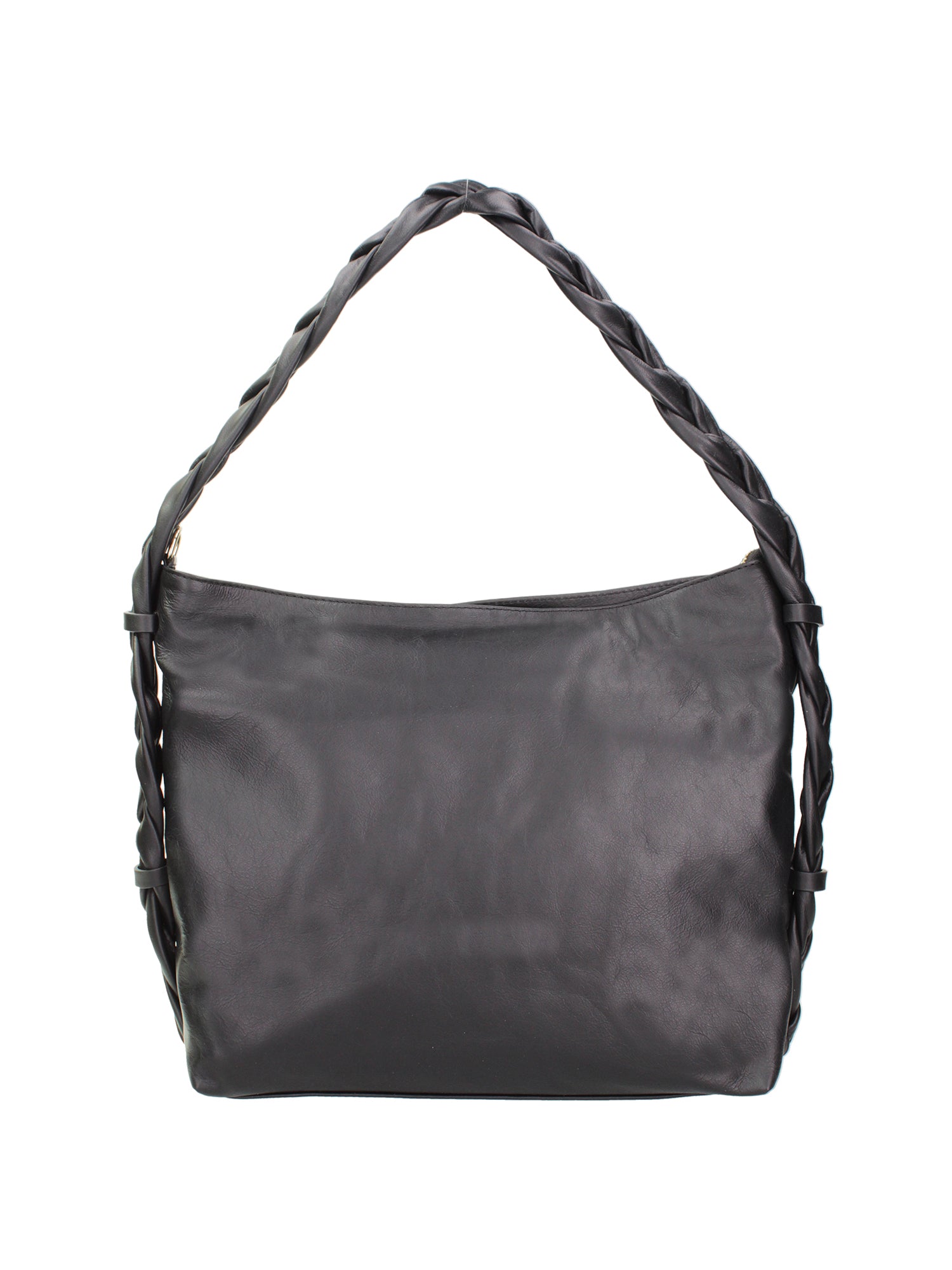 Umbria Borsa a spalla da donna Vera pelle 07169-NERO BLACK Gave Lux