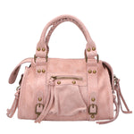 Erisia Borsa a spalla da donna Vera pelle 06091-ROSA Gave Lux