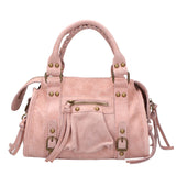 Erisia Borsa a spalla da donna Vera pelle 06091-ROSA Gave Lux