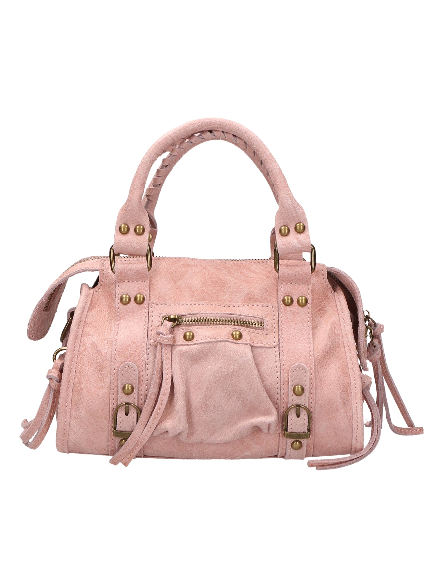 Erisia Borsa a spalla da donna Vera pelle 06091-ROSA Gave Lux