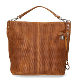 Elga Borsa a spalla da donna Vera pelle 80051-CUOIO Gave Lux