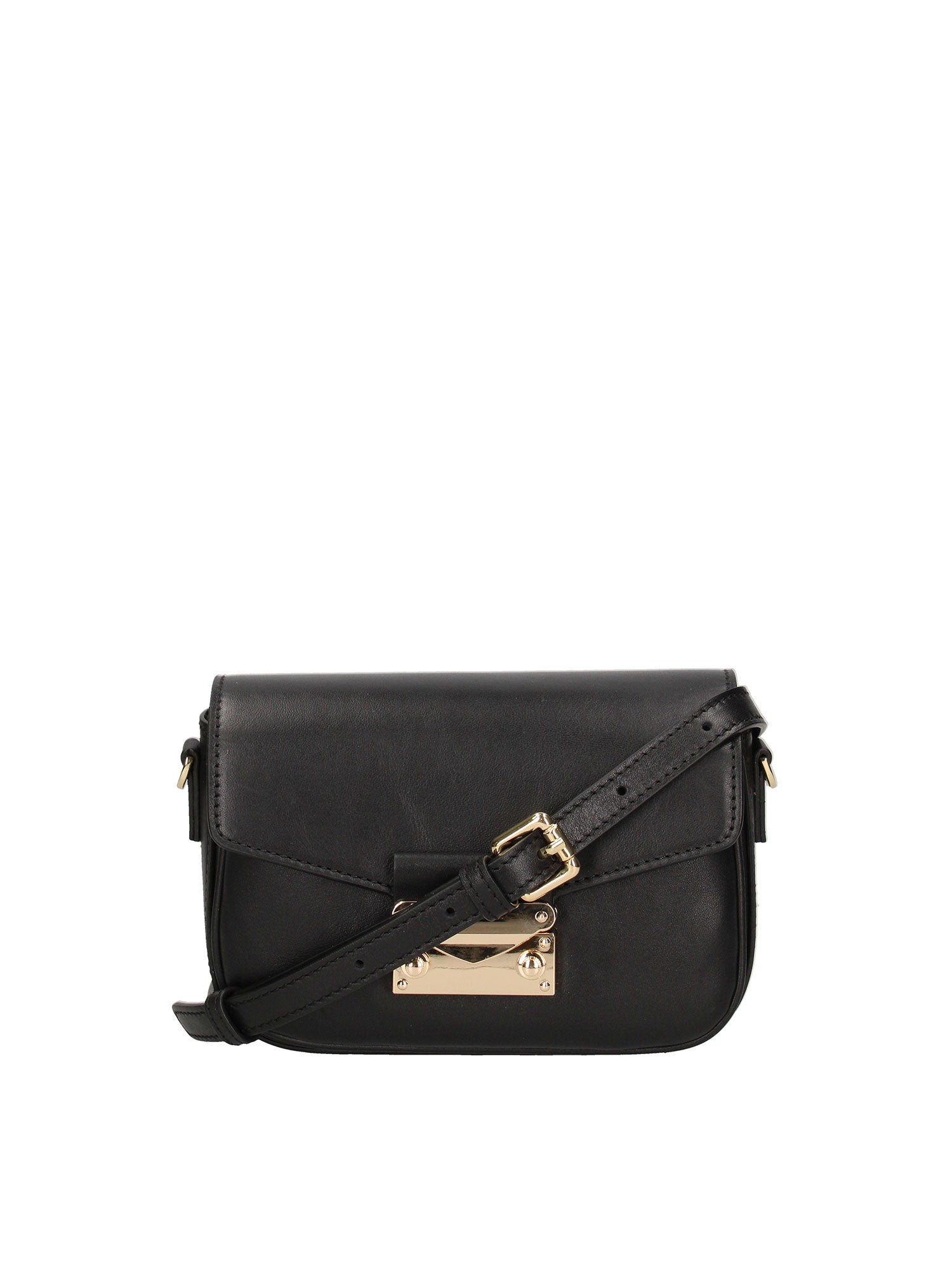 Borsa a tracolla da donna Vera pelle ROB8-NERO Roberta Rossi