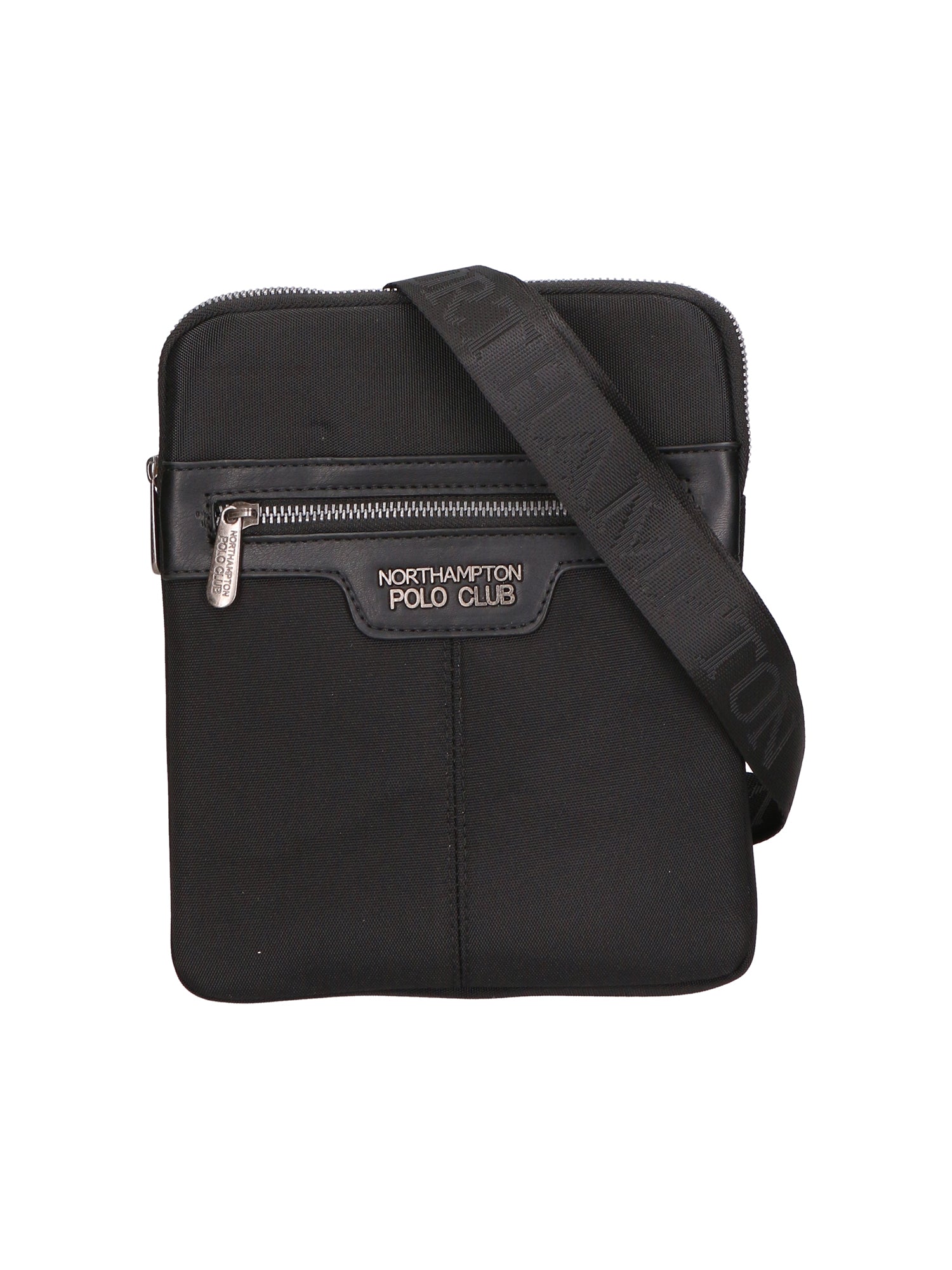 Borsa a tracolla uomo in pelle PU Casual PCL3154-BLACK Northampton Polo Club
