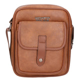Borsa a tracolla uomo 100% PU Leather PCL3005-BROWN Northampton Polo Club