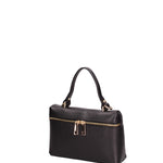 Borsa a mano da donna Vera pelle 07160-D28 NERO Roberta Rossi