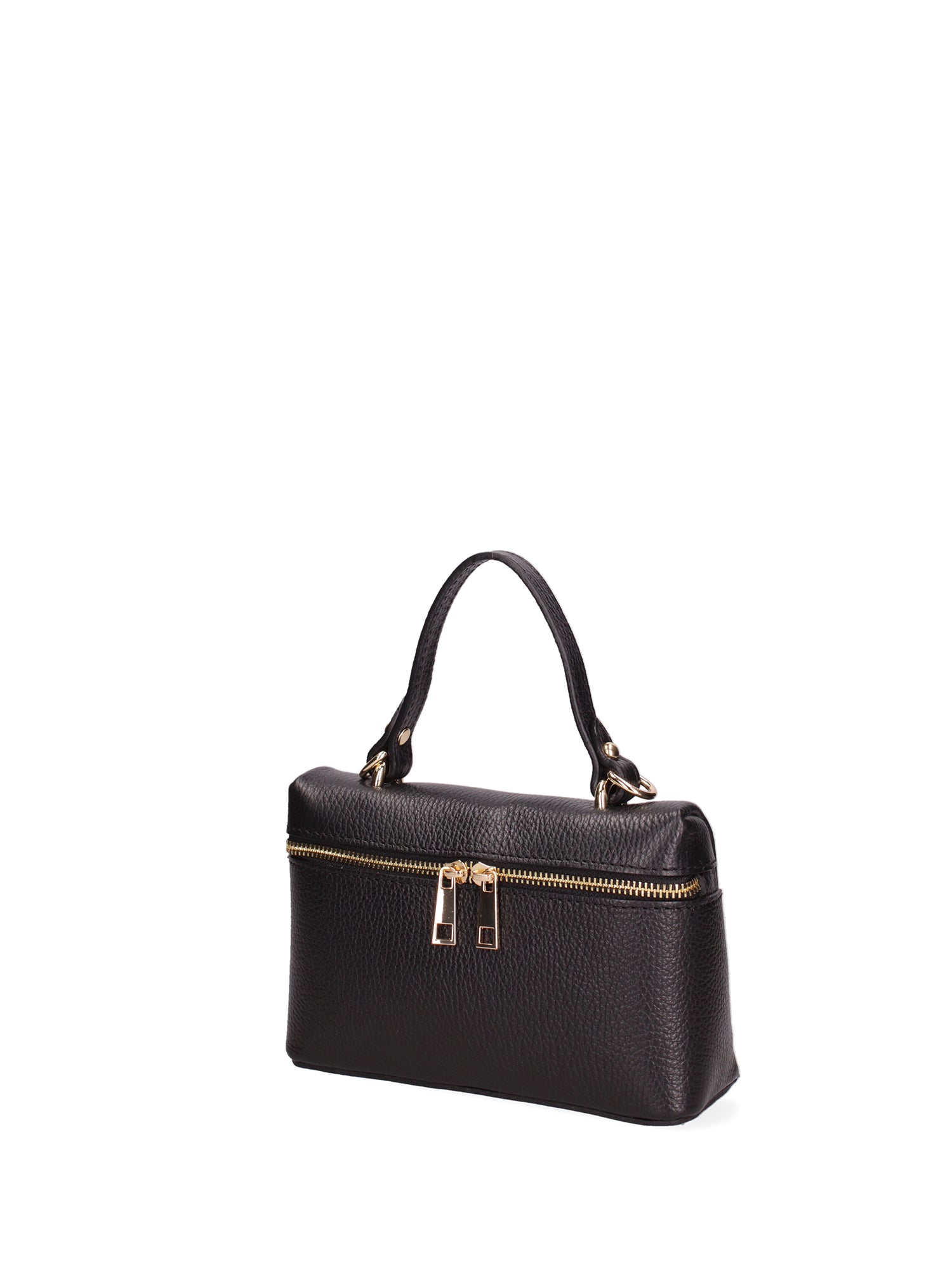 Borsa a mano da donna Vera pelle 07160-D28 NERO Roberta Rossi