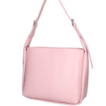 Borsa a spalla da donna Misto pelle e tessuto 07157-D56 PINK Roberta Rossi
