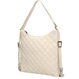 Borsa a spalla convertibile in zaino Vera pelle 07144-S37 LATTE Roberta Rossi