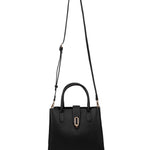 Borsa a mano da donna 100% pelle vegana PU 712-2PT-BLACK Diana&co
