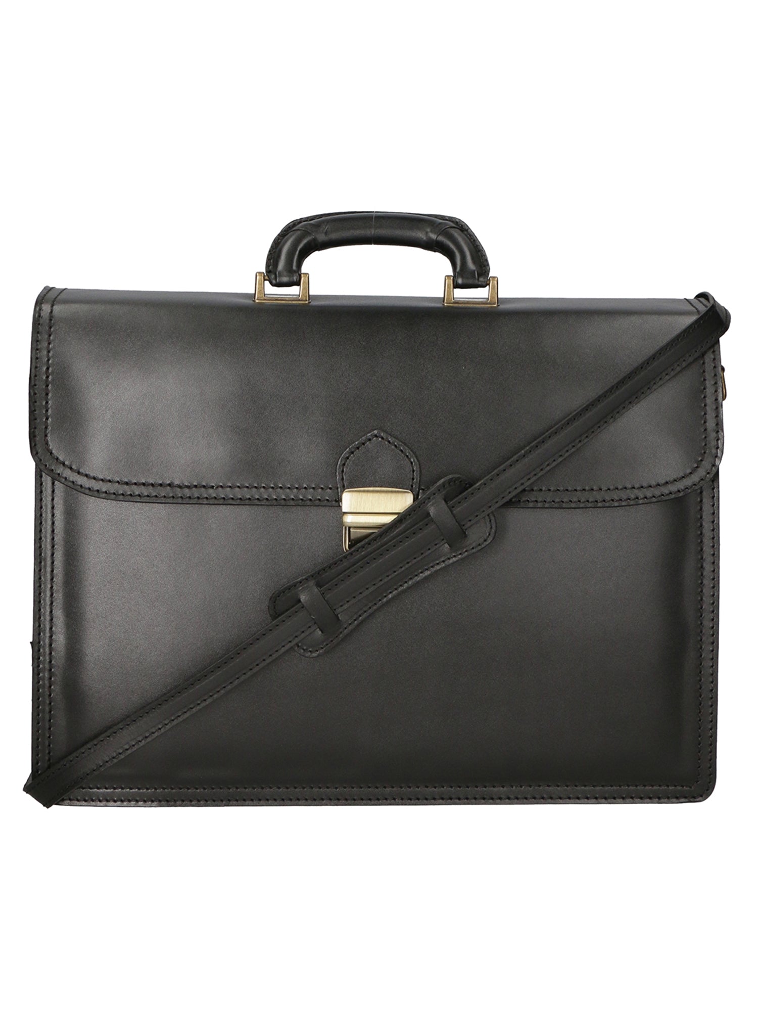 Cesare Borsa da lavoro uomo Vera pelle 7002-NERO Gave Lux