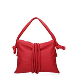 Borsa a spalla da donna Vera pelle 07172-S58 ROSSO FUOCO Viola Castellani
