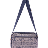 Borsa a tracolla da donna Ecopelle BC1375-BLU B Cavalli
