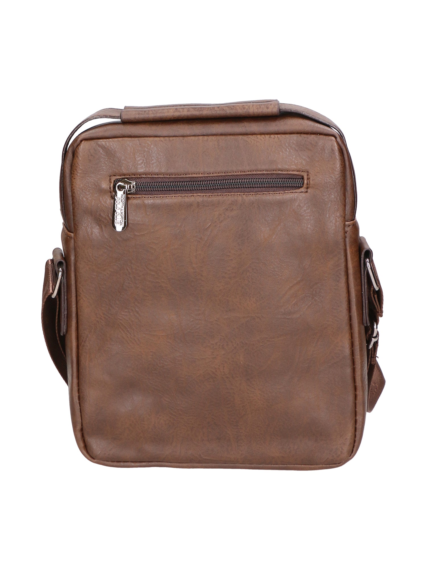Borsa a tracolla uomo 100% pelle PU PCL3053-COFFEE Northampton Polo Club