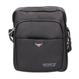 Borsa a tracolla uomo Pelle vegana PU PCL3026-BLACK Northampton Polo Club
