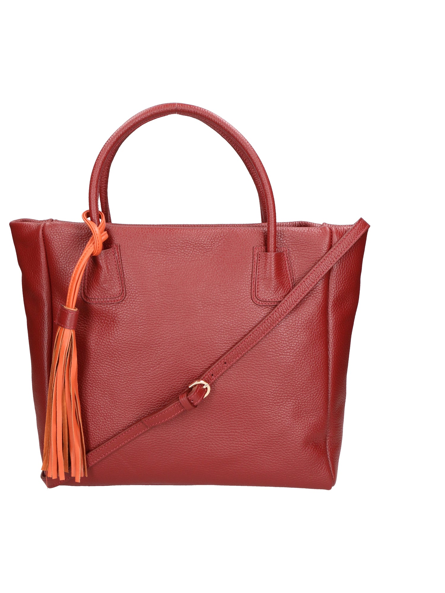 Verdiana Borsa a mano da donna Vera Pelle 06505-D10 ROSSO SCURO Gave Lux