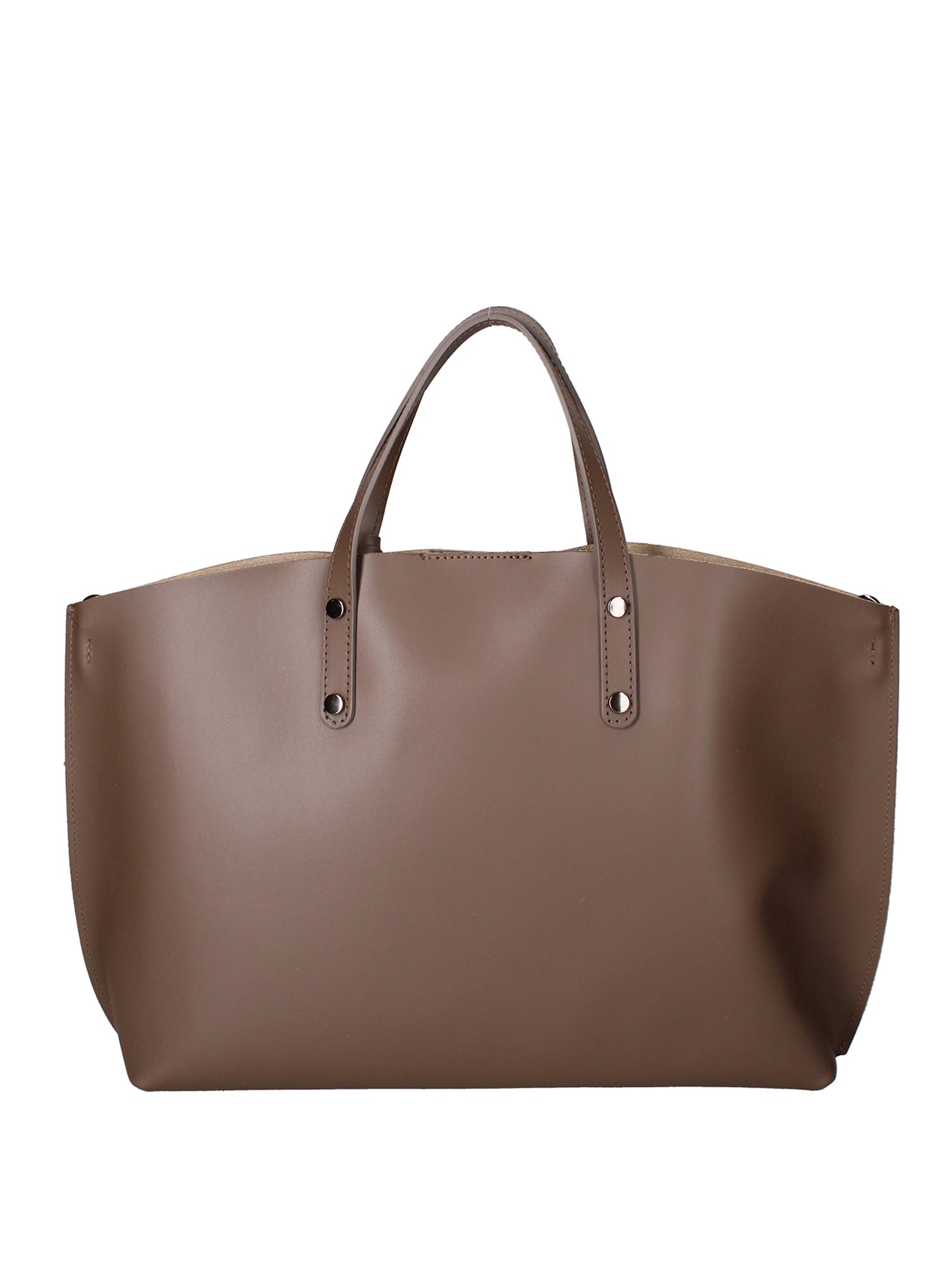 Lumena Borsa a mano da donna Vera pelle 2094-L134 TAUPE SCURO Gave Lux