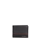 Portafoglio uomo in vera pelle Sfoderato 8805-97-NERO-ROSSO Pierre Cardin