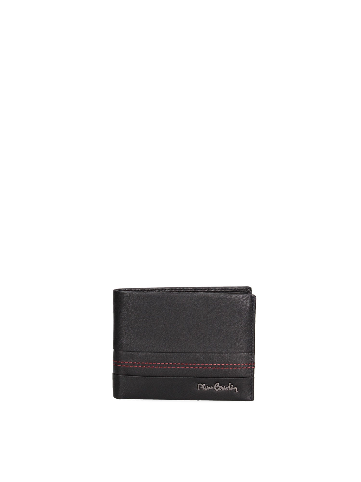 Portafoglio uomo in vera pelle Sfoderato 8805-97-NERO-ROSSO Pierre Cardin