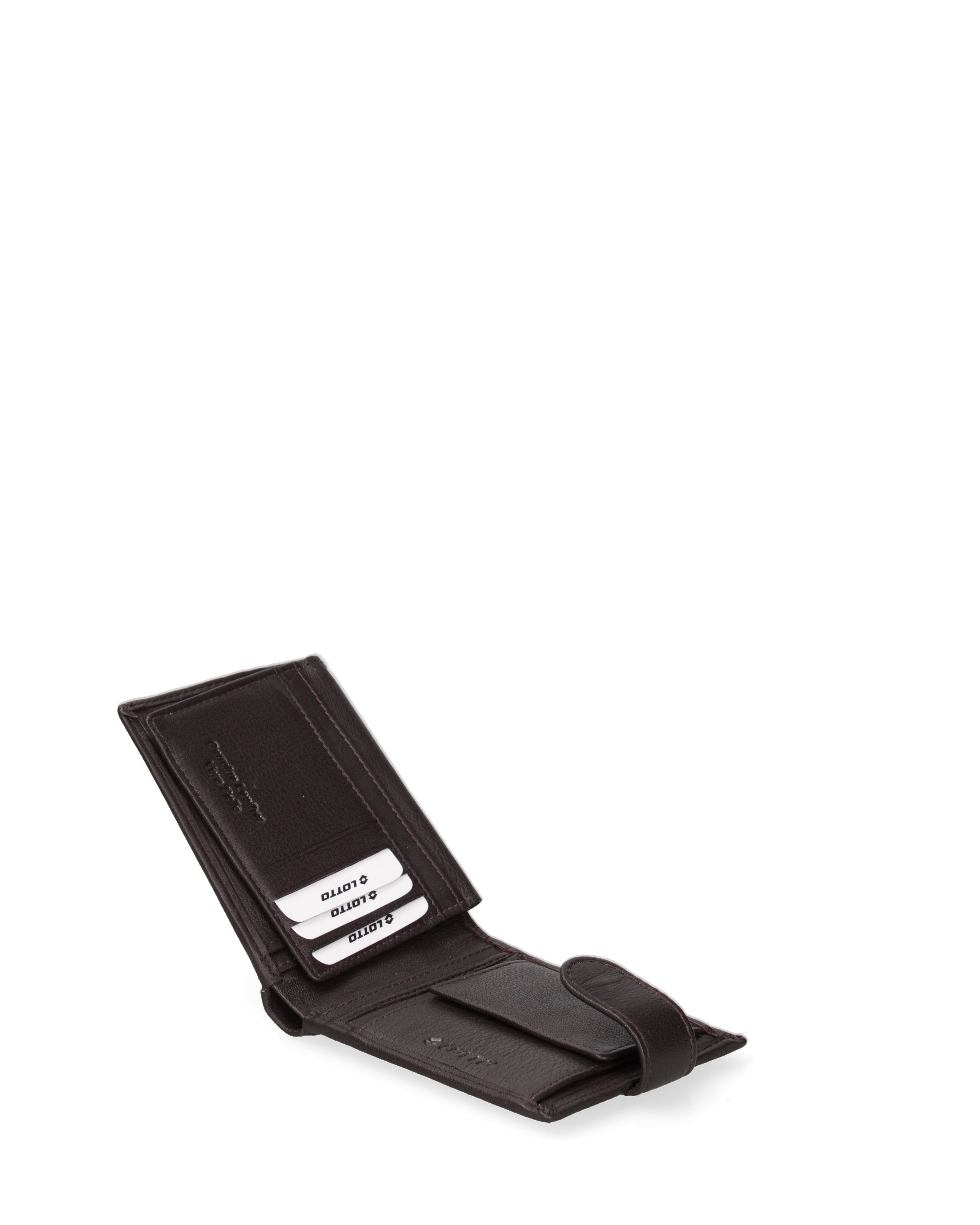 Portafoglio uomo in vera pelle Casual LTT4014-U2L-T.MORO Lotto