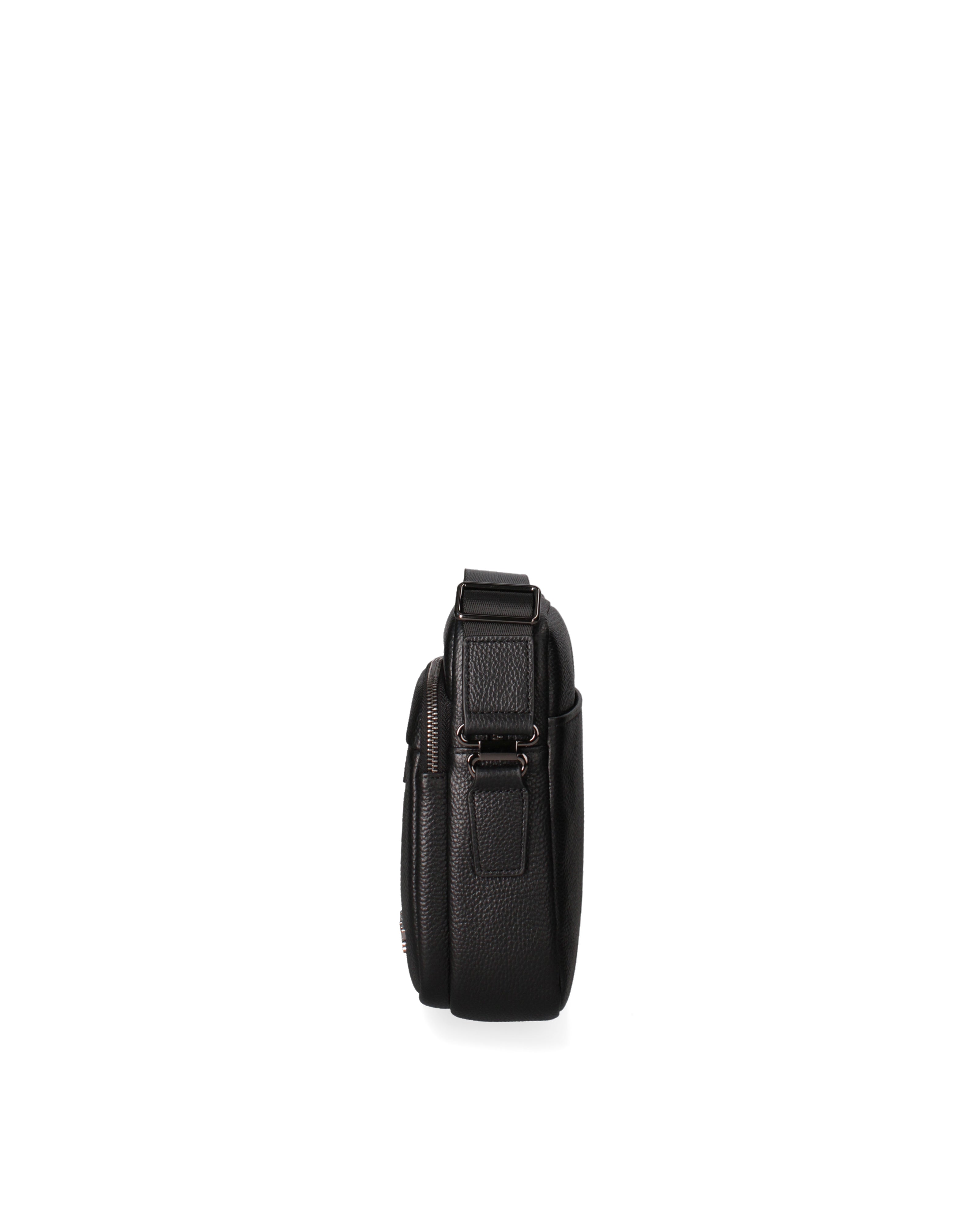 Borsa a tracolla da uomo in vera pelle Casual PC3216-NERO Northampton Polo Club