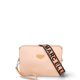 Borsa a tracolla da donna 100% Pvc FLAT-FLOWE-APRICOT - LIGHT GOLD Marc Ellis