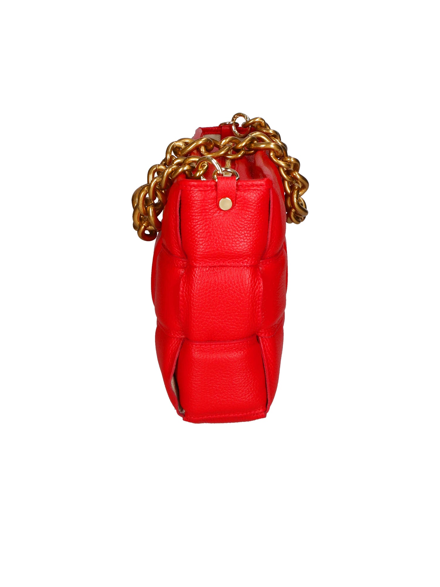 Agostina Borsa a mano da donna Vera pelle 04691-D58 ROSSO FERRARI Gave Lux
